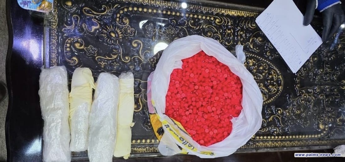 المنافذ تضبط (1) كغم من الكريستال بحوزة مسافرة عراقية بمنفذ الشلامجة